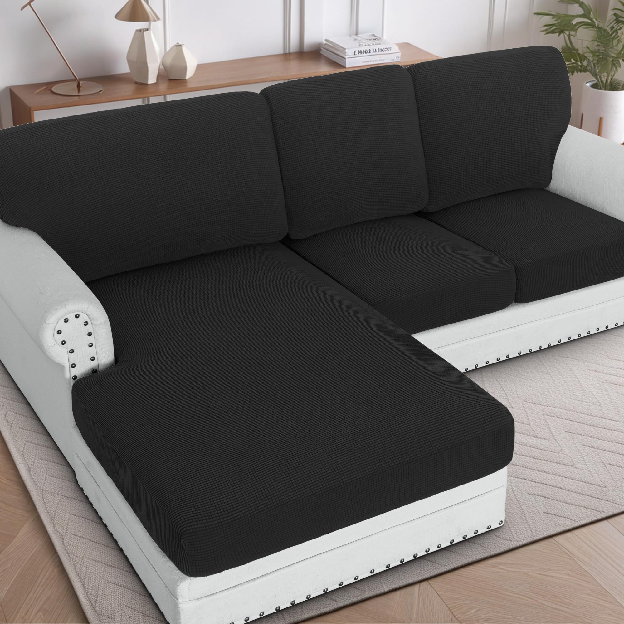 Amazon.com: H.VERSAILTEX Backrest Cushion Covers Sectional Couch
